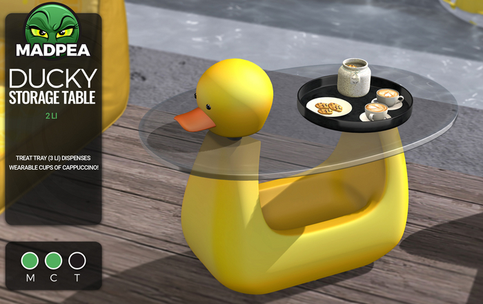 MadPea Ducky Storage Table