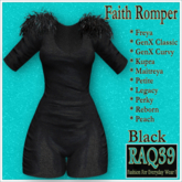 [R39] Faith Romper-Black