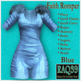 [R39] Faith Romper-Blue