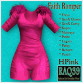[R39] Faith Romper-HPink
