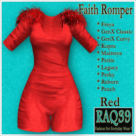 [R39] Faith Romper-Red