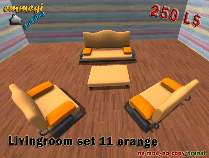 Livingroom Set 11 ORANGE
