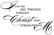 Christ Strengthens Wall Sticker
