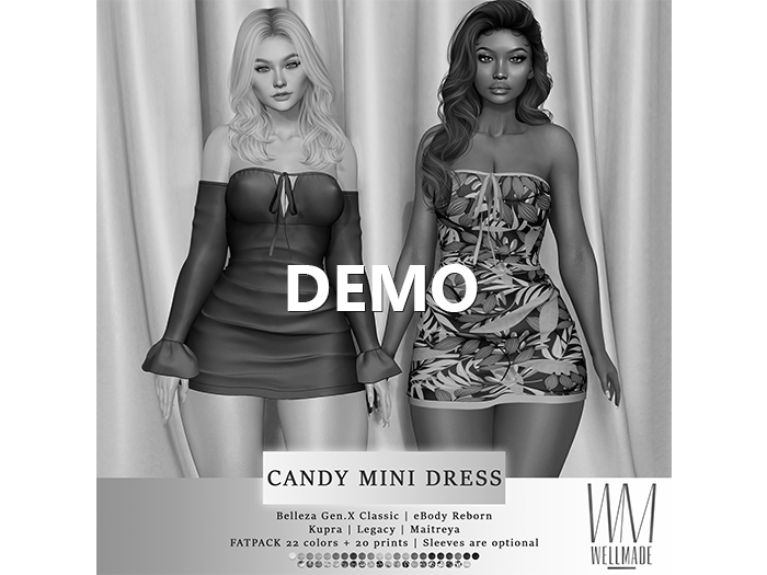 [WellMade] Candy Mini Dress DEMO