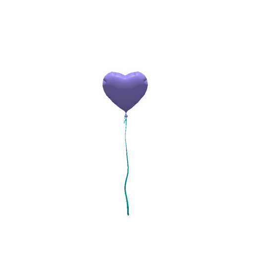 Heart Balloon Light Blue