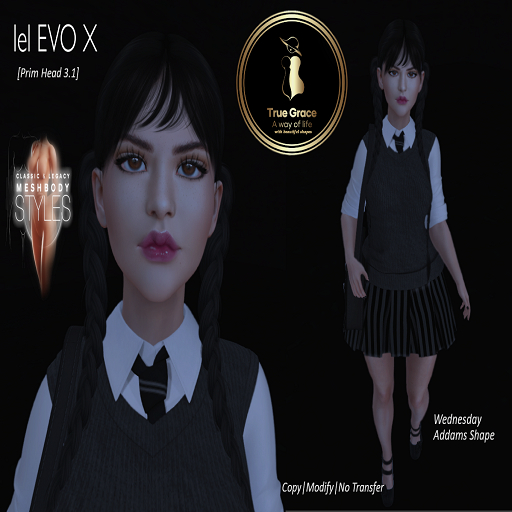 Wednesday Addams shape