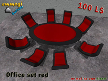 Office set BLACK&RED
