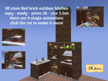 SR.store Red brick outdoor kitchen