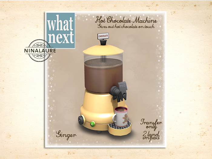 {what next} Ginger Hot Chocolate Machine (boxed)