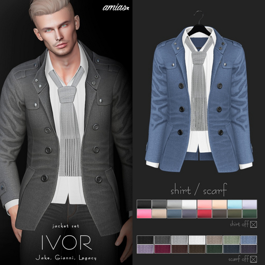 amias - IVOR jacket cornflower