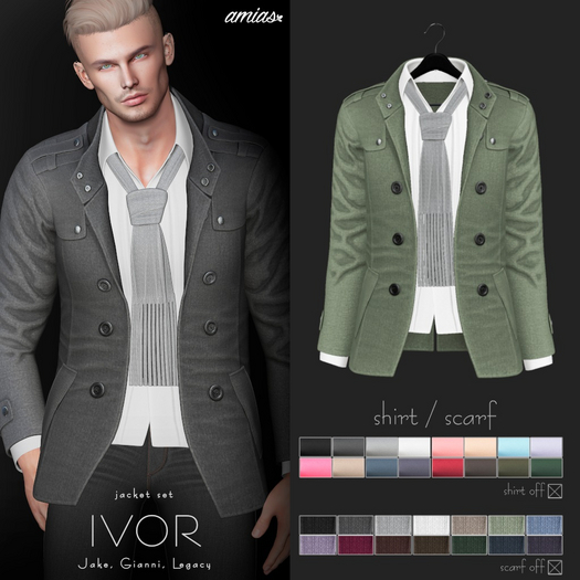 amias - IVOR jacket olive