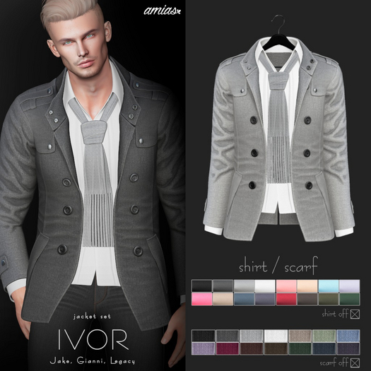 amias - IVOR jacket smoke