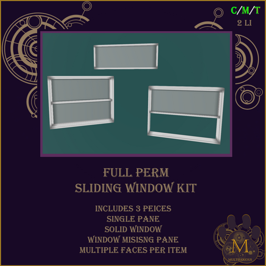 *M* FP sliding window kit