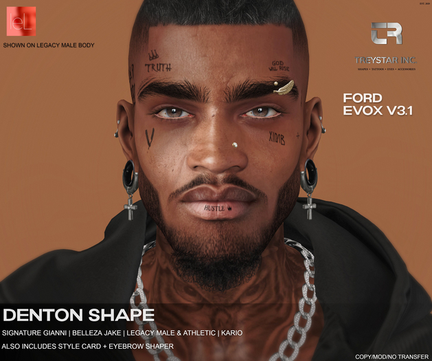 { Treystar Inc. } - Lelutka Ford EvoX shape Denton