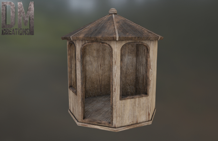 Kin Gazebo Full Perm Mesh