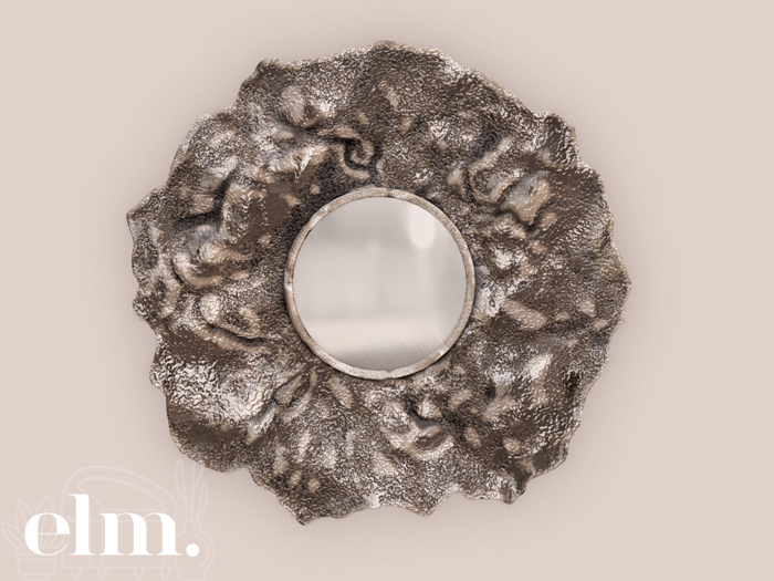 Elm. Emma Console Mirror [Pewter]