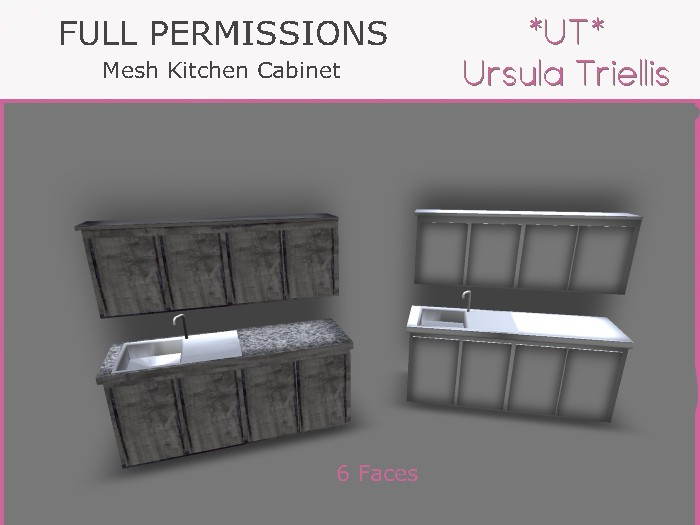 6736 Mesh Kitchen Cabinet FullPerm