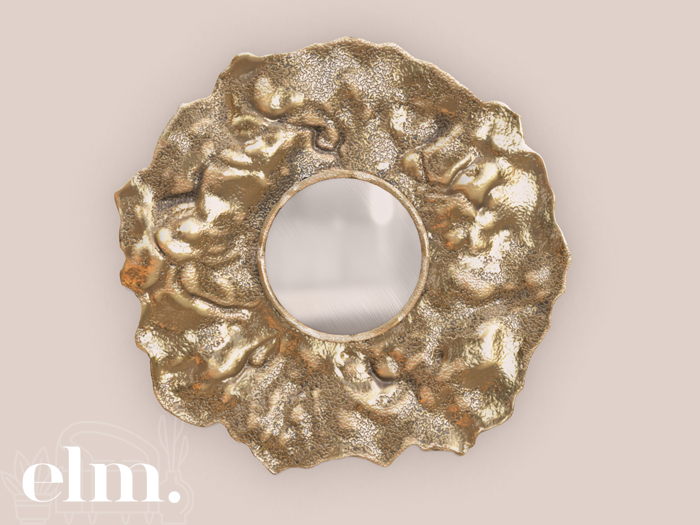 Elm. Emma Console Mirror [Gold]