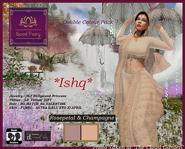 [Good Fairy] - Ishq {Outfit} *ROSEPETAL & CHAMPAGNE* Maitreya