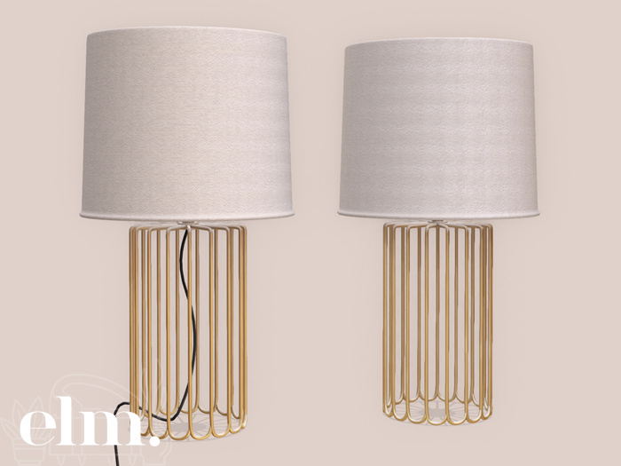 Elm. Emma Console Lamp [Gold]
