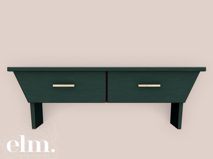 Elm. Emily Console Table [Teal]