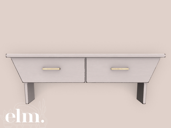 Elm. Emily Console Table [White]