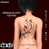 Woman in love tattoo