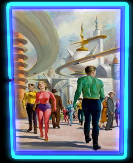 Tomorrow Space Neon Sign