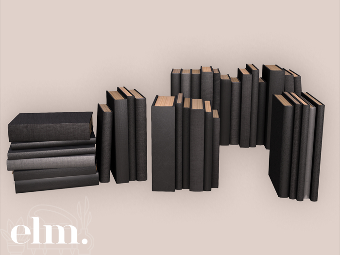 Elm. Emi Decor ~ Book Stacks