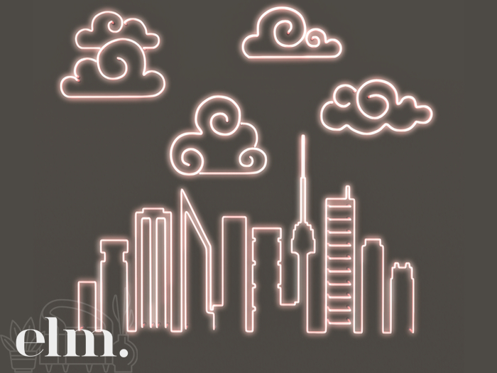 Elm. Cloud Neon Signs [Pink]