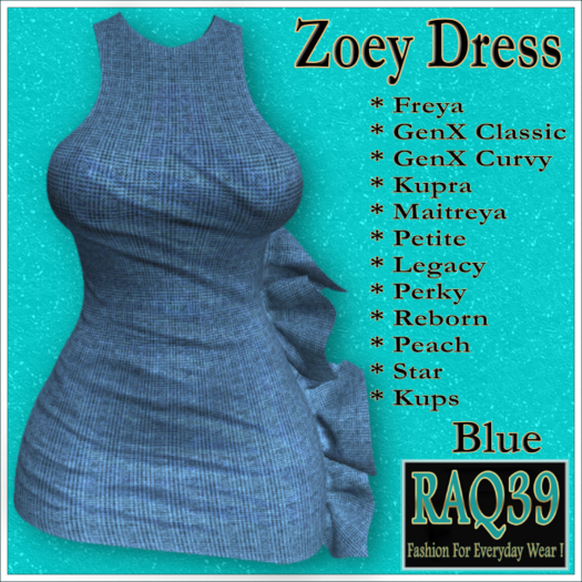[R39] Zoey Dress-Blue