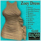 [R39] Zoey Dress-Gold