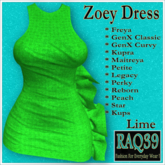 [R39] Zoey Dress-Lime