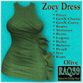 [R39] Zoey Dress-Olive