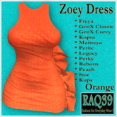 [R39] Zoey Dress-Orange