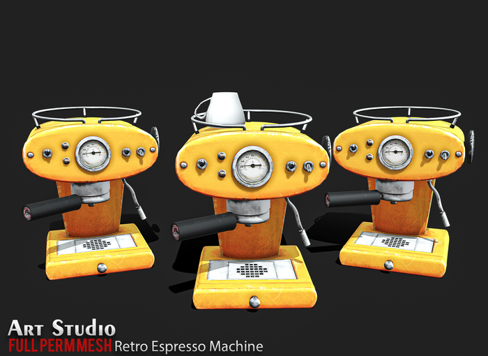 Art Studio.FULL PERM \\ Retro Espresso Machine