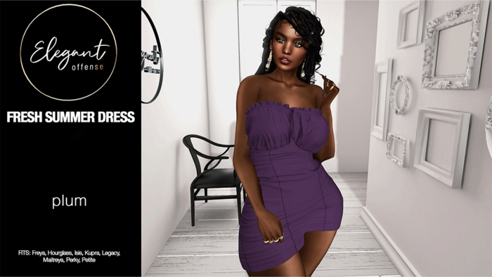 Elegant Offense: Fresh Summer Dress Plum {add me}
