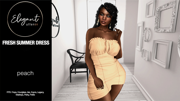 Elegant Offense: Fresh Summer Dress Peach {add me}