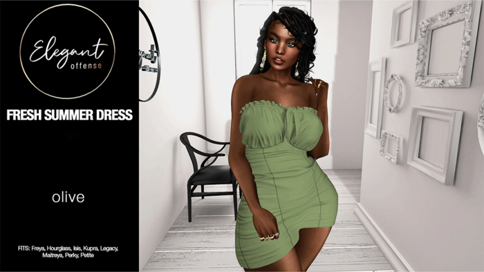 Elegant Offense: Fresh Summer Dress Olive {add me}