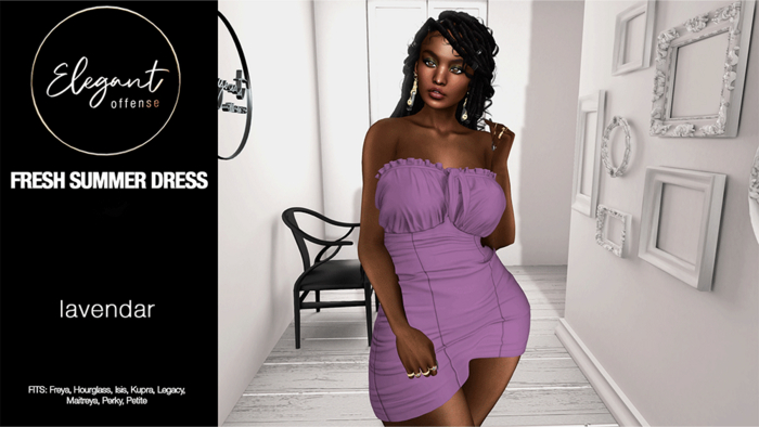 Elegant Offense: Fresh Summer Dress Lavendar {add me}