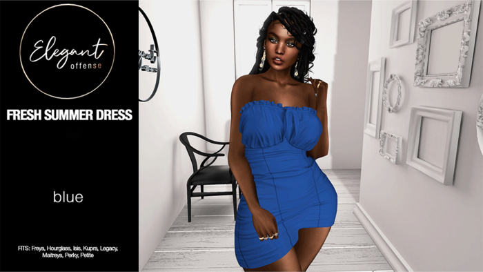 Elegant Offense: Fresh Summer Dress Blue {add me}