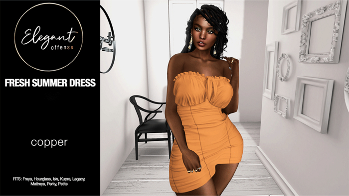 Elegant Offense: Fresh Summer Dress Copper {add me}