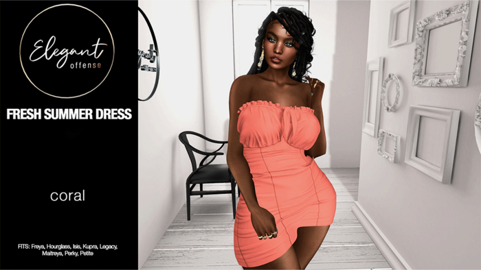Elegant Offense: Fresh Summer Dress Coral {add me}