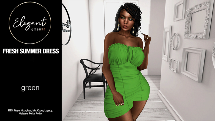 Elegant Offense: Fresh Summer Dress Green {add me}