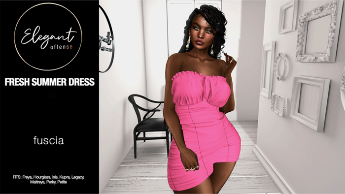 Elegant Offense: Fresh Summer Dress Fuscia {add me}