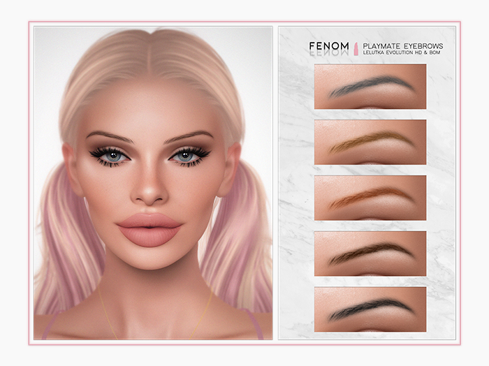 Fenom. Playmate Eyebrows [Lelutka HD & BoM / ADVX]