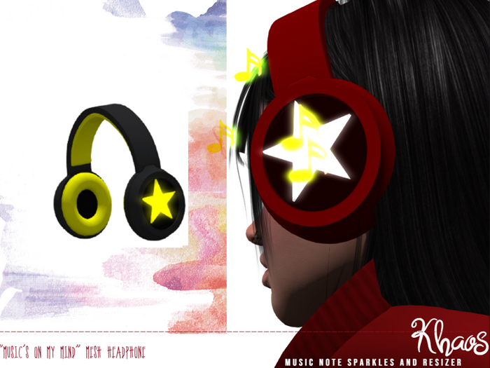 Khaos' music's on my mind headphone * Black & Yellow