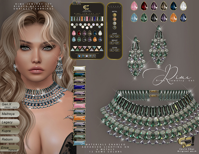 Son!a-Edge (FATPACK) RIME Jewlery Set Rigged necklace