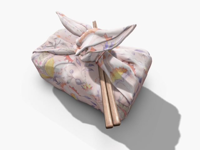 wrapped 2 bento . pink