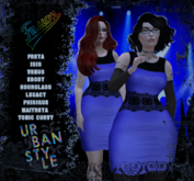 [Fusion Fashion Delivery Hud] - Adele Dress - Azure